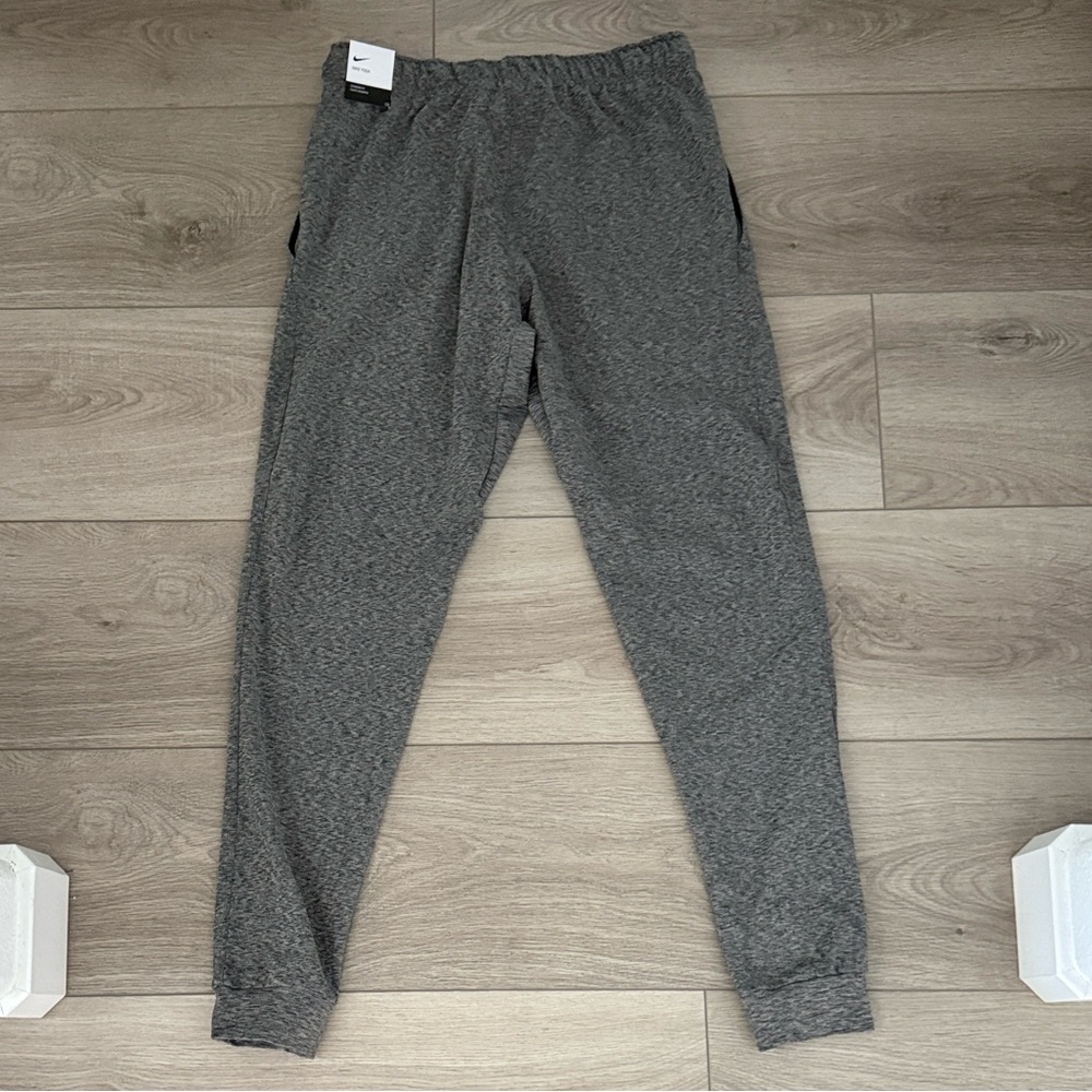 Nike Yoga Gray Heather Dri-FIT Training Joggers - Picture 4 of 8
